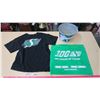 Image 1 : Saskatchewan Roughriders Medium Shirt, Metal Bucket and 2 Dish Towels