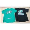 Image 1 : Saskatchewan Roughriders Shirts X2 (Green-Medium)(Black-Large)