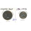 Image 1 : 1979 Kennedy Half Dollar and 1976 Quarter - Liberty US Coins - 2 Piece