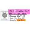 Image 1 : 1963D Franklin US Half Dolar Coin - 90% Silver