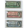 Image 1 : 1954 Canadian 1 Dollar Bill, 1954 2 Dollar Bill and 1954 5 Dollar Bill - 3 Bills