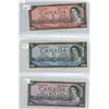 Image 1 : 1954 Canadian 2, 5, 10 Dollar Bills- X3 Bills