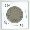 Image 1 : 1870 Canadian 50 Cent Coin