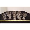 Image 1 : Set of 11 Inlaid Goblets