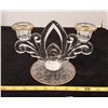 Image 1 : Clear / Engraved Candelabra  - Depressionware?