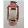Image 2 : Red barn lantern with glass