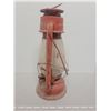 Image 3 : Red barn lantern with glass