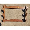 Image 2 : Wooden wall hanging gun rack
