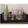 Image 1 : Lot Vintage Pop Bottles & Carrier