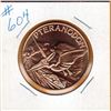 Image 1 : 1 OUNCE COPPER  .999 FINE - DINOSAUR - PTERANODON