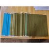 Image 3 : 51 new and used hanging letter folders (green and blue) and 1 box of 74 oxford letter size folders (