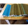 Image 4 : 51 new and used hanging letter folders (green and blue) and 1 box of 74 oxford letter size folders (