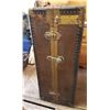 Image 1 : Antique Eveleigh steamship travel wardrobe trunk 17" X 23" X 43"