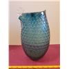 Image 3 : Teal Green Blown Glass Vase Rooster shaped top