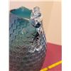 Image 4 : Teal Green Blown Glass Vase Rooster shaped top