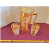 Image 1 : Jeanette Marigold Pitcher & 2 Glasses