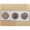 Image 2 : 3 Canadian nickel dollars 1981, 1982, 1984