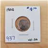 Image 1 : 1905 canada 5 cents vf-20
