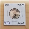 Image 1 : 1965 canada 25 cents pl-65