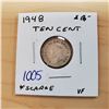 Image 1 : 1948 canada 10 cents
