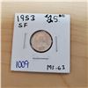 Image 1 : 1953 sf canada 10 cents ms-63