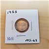 Image 1 : 1955 canada 10 cents ms-63