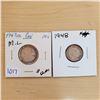 Image 1 : 1947 ml + 1948 canada 10 cents