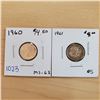 Image 1 : 1960 ms-63 + 1961 canada 10 cents