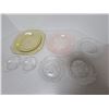Image 1 : Depression glass - pink royal lace, yellow Madrid *7 pieces*
