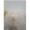 Image 3 : Depression glass - pink royal lace, yellow Madrid *7 pieces*