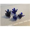 Image 3 : 4 glass elephants - one ring holder