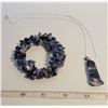 Image 5 : Sodalite bracelet & necklace