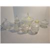 Image 1 : 8 lidded glass dishes