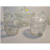 Image 4 : 8 lidded glass dishes