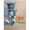 Image 1 : Large rubber face Tom (18 inches), 1 Tom & Jerry book 1953