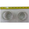 Image 3 : Set of 2 - Porcelain Hurricane Lamps