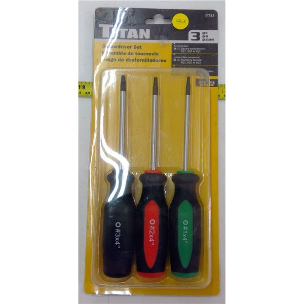 Titan 3-Set Screwdrivers NEW