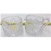 Image 1 : Cream & Sugar Set - Glass