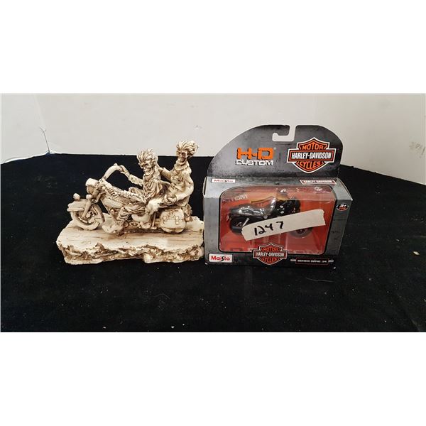 1/24 Scale H.D. Motorcycle & Resin Bike