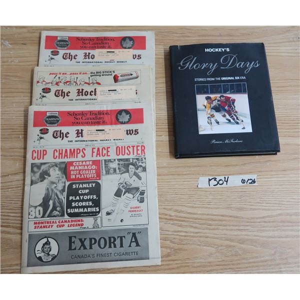 Hockey News X3 (Vol.26 Nos. 29-31) and Hockey Book