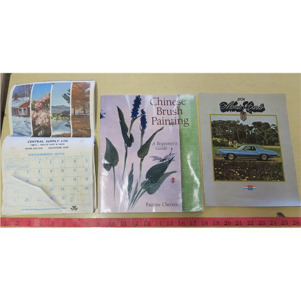 Calendar, Book and 1974 Monte Carlo Brochure