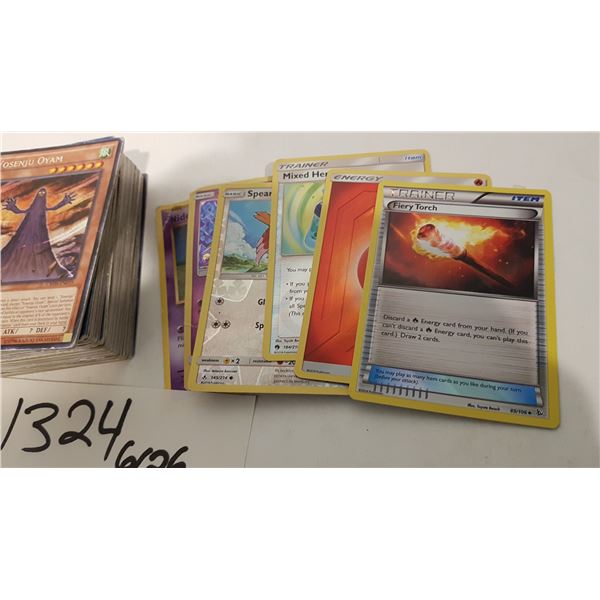 Yu-Gi-Oh and Pokemon Played Cards 70+ Cards