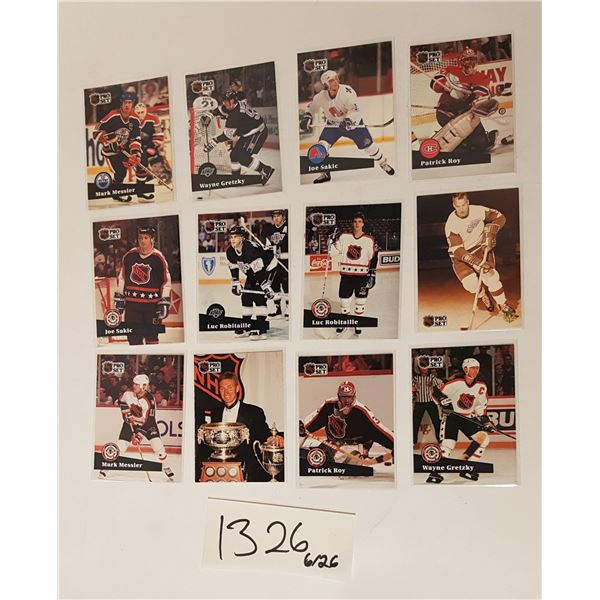 ProSet 91' NHL Hockey Cards - 12 Cards