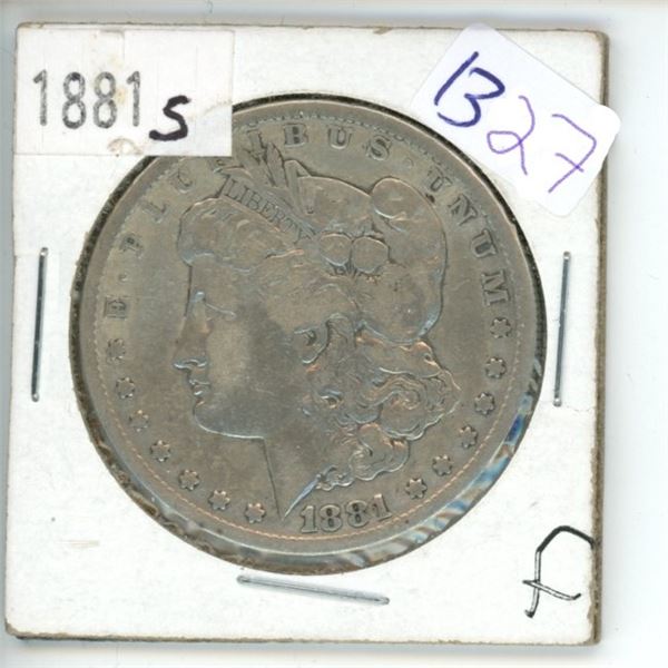 1881S US Morgan Silver Dollar Coin