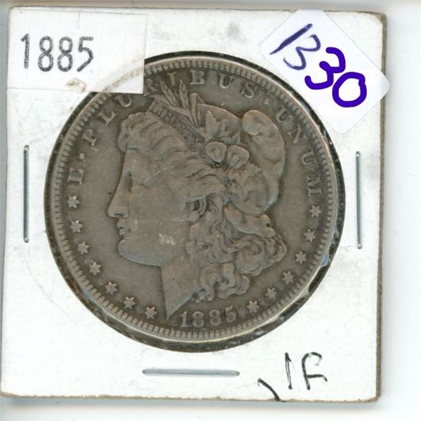 1885  US Morgan Silver Dollar Coin