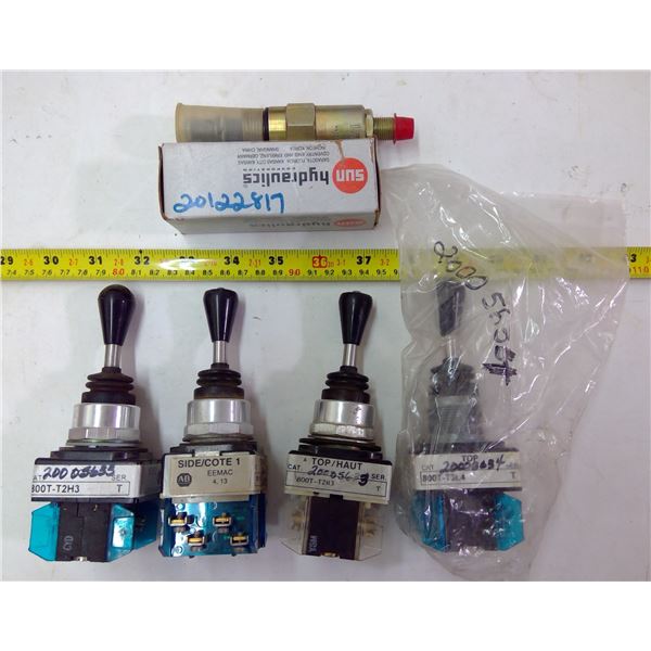 Lot of Hydraulic Parts & Electrical Controls