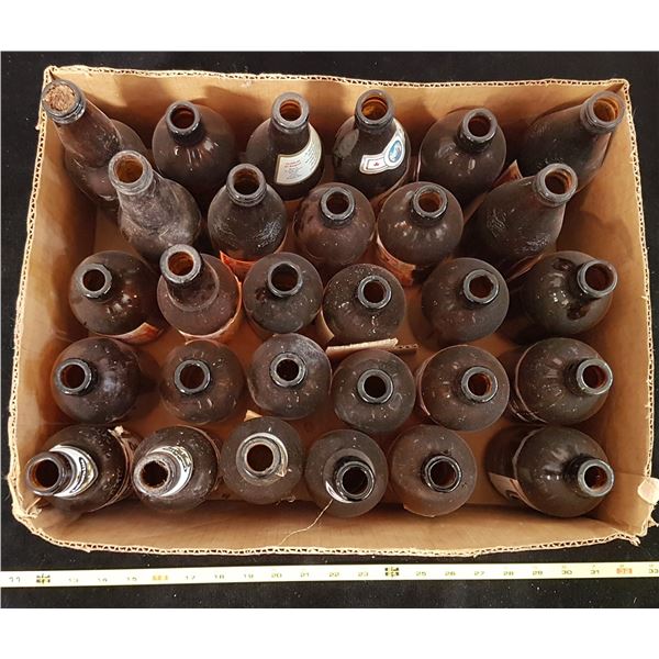 Lot Vintage Beer Bottles