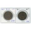 Image 1 : 2 X 1917 British Pennies