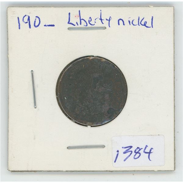 190_ USA Liberty 5 Cent Coin