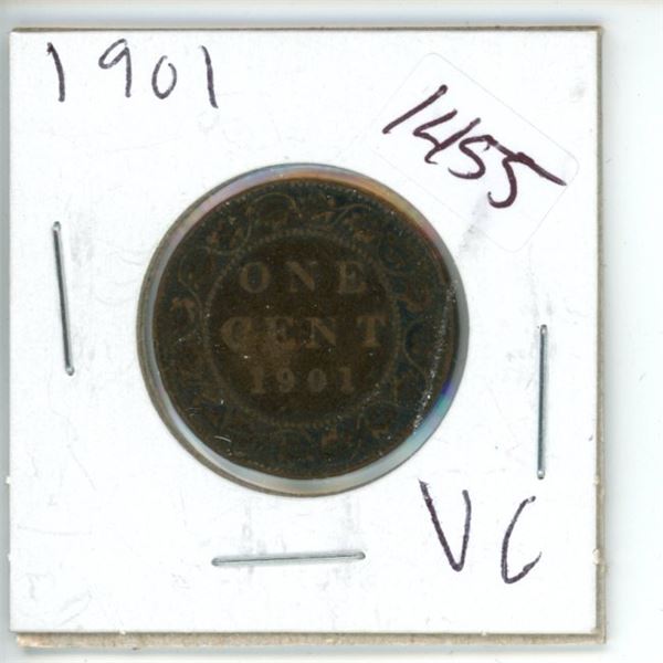 1901 Canadian 1 Cent Coin